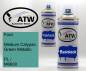 Preview: Ford, Medium Calypso Green Metallic, PL / M6600: 400ml Sprühdose + 400ml Klarlack - Set, von ATW Autoteile West.